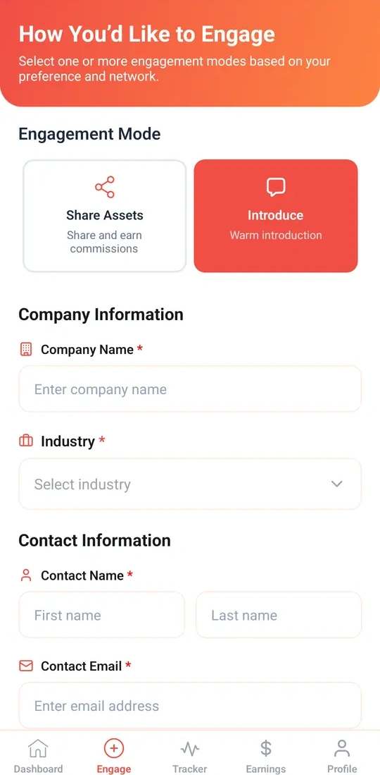 PROearn app showing earnings figures for your selected personas